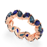 Twisted Pear Shape Eternity Taya Band