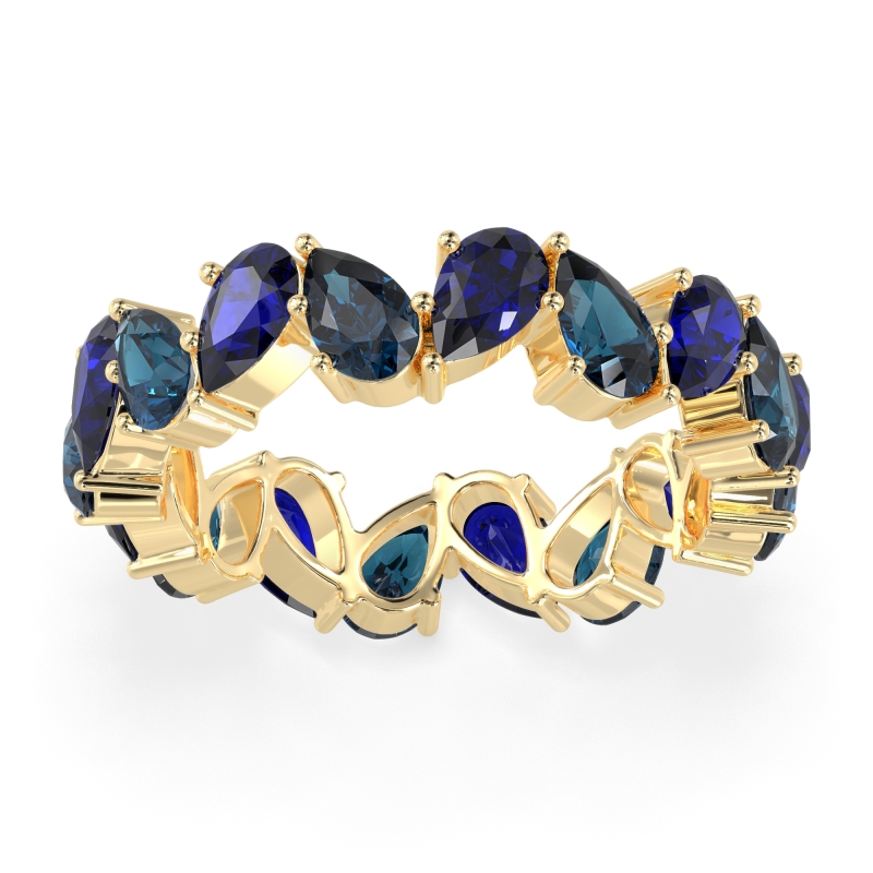 Twisted Pear Shape Eternity Taya Band