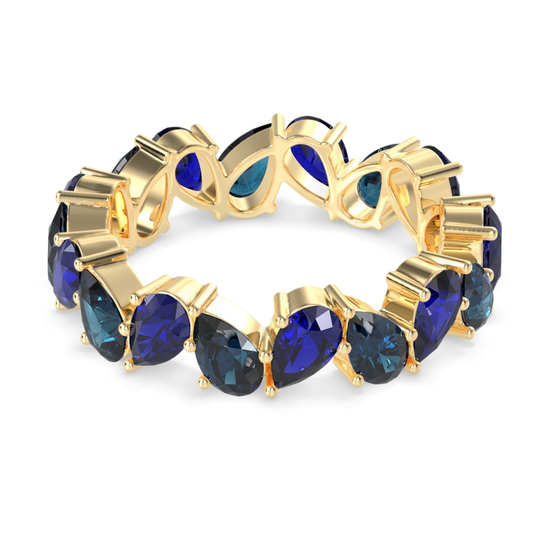 Twisted Pear Shape Eternity Taya Band