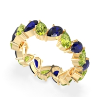 Twisted Pear Shape Eternity Taya Band