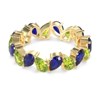 Twisted Pear Shape Eternity Taya Band