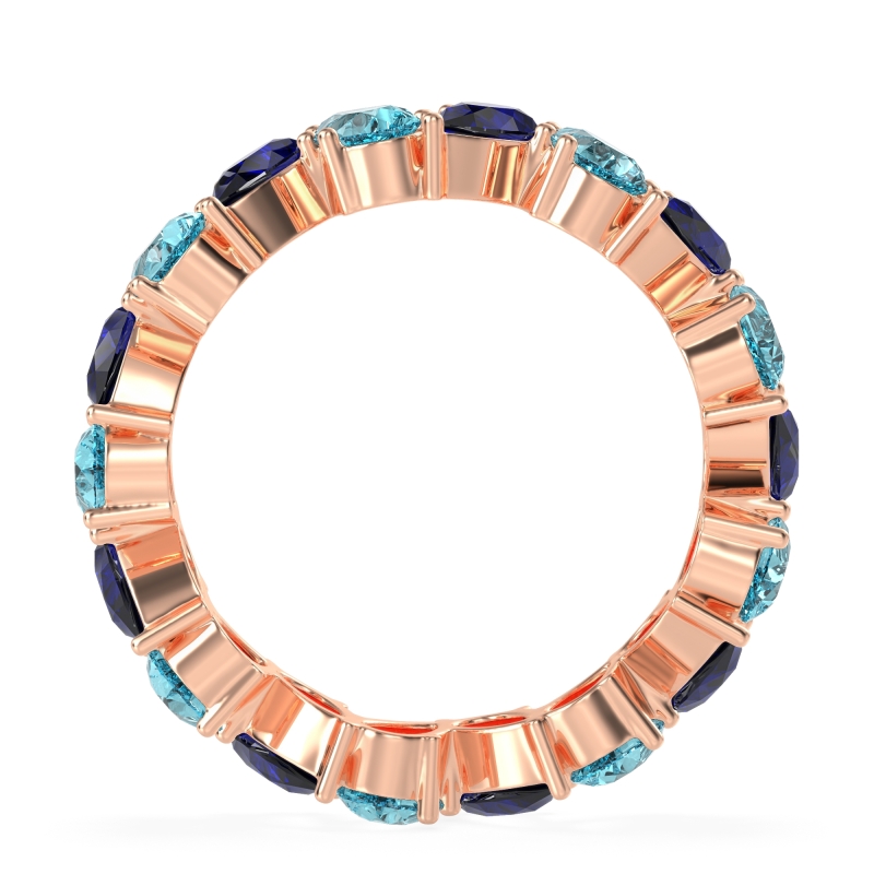 Twisted Pear Shape Eternity Taya Band