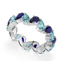 Twisted Pear Shape Eternity Taya Band