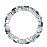 Twisted Pear Shape Eternity Taya Band