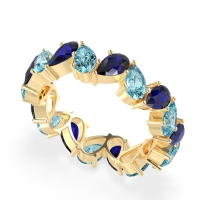 Twisted Pear Shape Eternity Taya Band