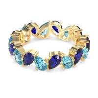 Twisted Pear Shape Eternity Taya Band