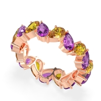 Twisted Pear Shape Eternity Taya Band