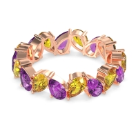 Twisted Pear Shape Eternity Taya Band