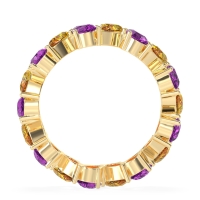 Twisted Pear Shape Eternity Taya Band