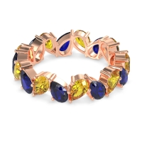 Twisted Pear Shape Eternity Taya Band