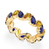 Twisted Pear Shape Eternity Taya Band