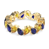 Twisted Pear Shape Eternity Taya Band