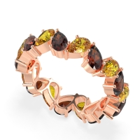 Twisted Pear Shape Eternity Taya Band