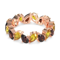 Twisted Pear Shape Eternity Taya Band