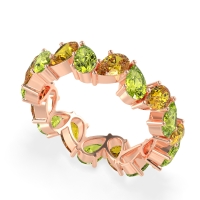 Twisted Pear Shape Eternity Taya Band