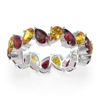 Twisted Pear Shape Eternity Taya Band