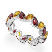 Twisted Pear Shape Eternity Taya Band