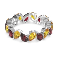 Twisted Pear Shape Eternity Taya Band