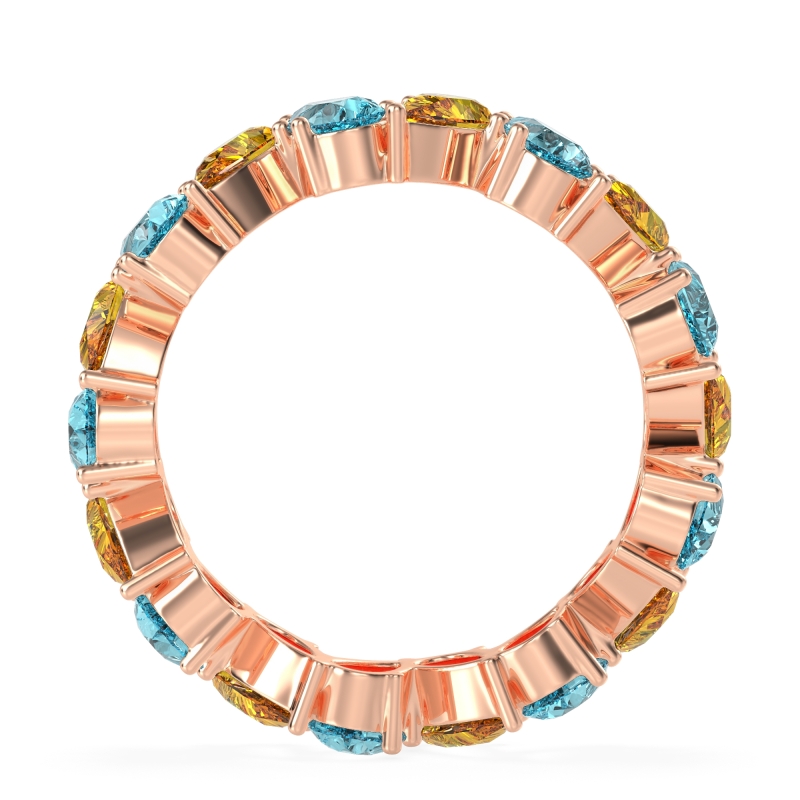 Twisted Pear Shape Eternity Taya Band