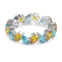 Twisted Pear Shape Eternity Taya Band