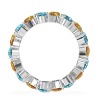 Twisted Pear Shape Eternity Taya Band