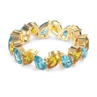 Twisted Pear Shape Eternity Taya Band