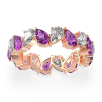 Twisted Pear Shape Eternity Taya Band