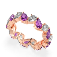 Twisted Pear Shape Eternity Taya Band