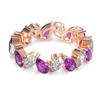 Twisted Pear Shape Eternity Taya Band