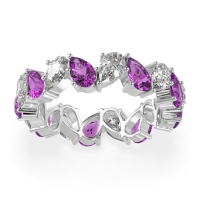 Twisted Pear Shape Eternity Taya Band