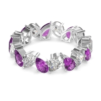 Twisted Pear Shape Eternity Taya Band