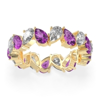 Twisted Pear Shape Eternity Taya Band