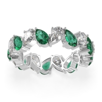 Twisted Pear Shape Eternity Taya Band