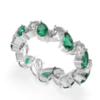 Twisted Pear Shape Eternity Taya Band