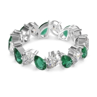 Twisted Pear Shape Eternity Taya Band