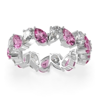 Twisted Pear Shape Eternity Taya Band