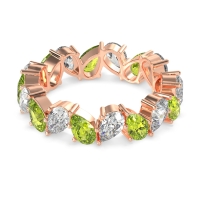 Twisted Pear Shape Eternity Taya Band