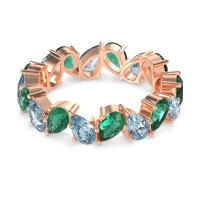 Twisted Pear Shape Eternity Taya Band