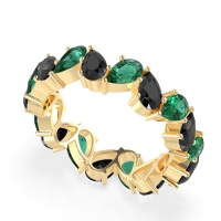 Twisted Pear Shape Eternity Taya Band