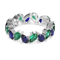 Twisted Pear Shape Eternity Taya Band