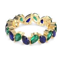 Twisted Pear Shape Eternity Taya Band