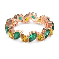 Twisted Pear Shape Eternity Taya Band