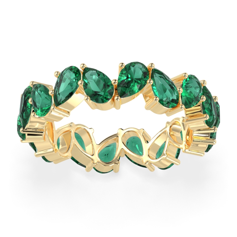 Twisted Pear Shape Eternity Taya Band