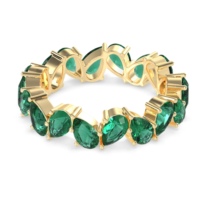 Twisted Pear Shape Eternity Taya Band