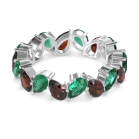 Twisted Pear Shape Eternity Taya Band