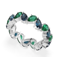 Twisted Pear Shape Eternity Taya Band