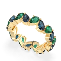 Twisted Pear Shape Eternity Taya Band