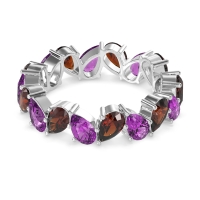 Twisted Pear Shape Eternity Taya Band