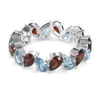 Twisted Pear Shape Eternity Taya Band