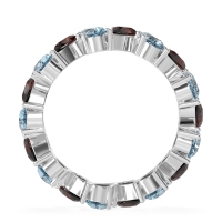 Twisted Pear Shape Eternity Taya Band